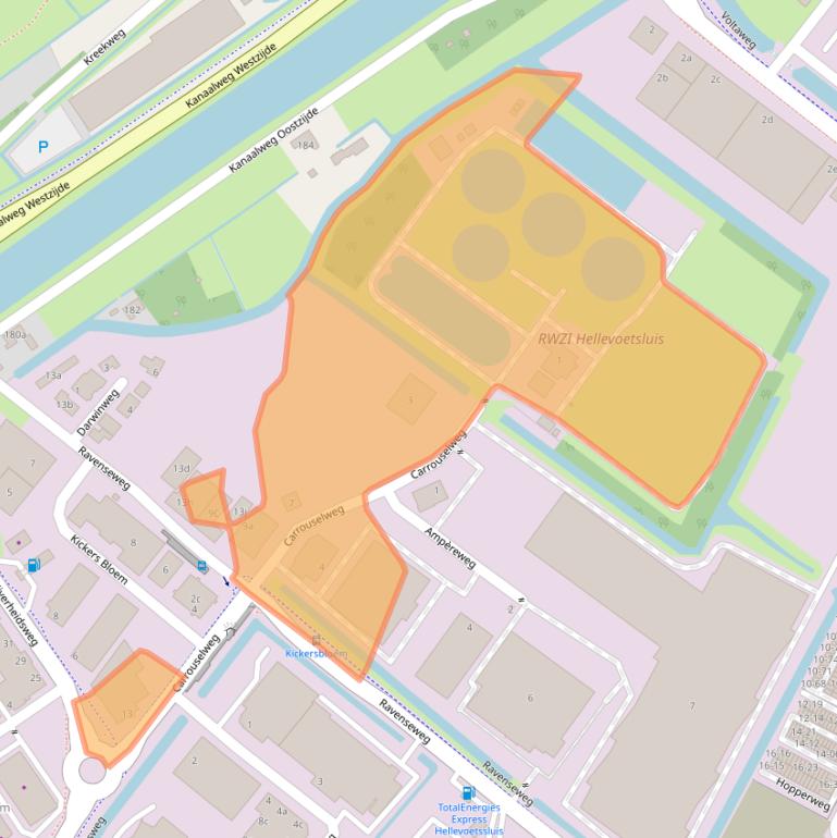 Kaart van postcodegebied 3225LN.