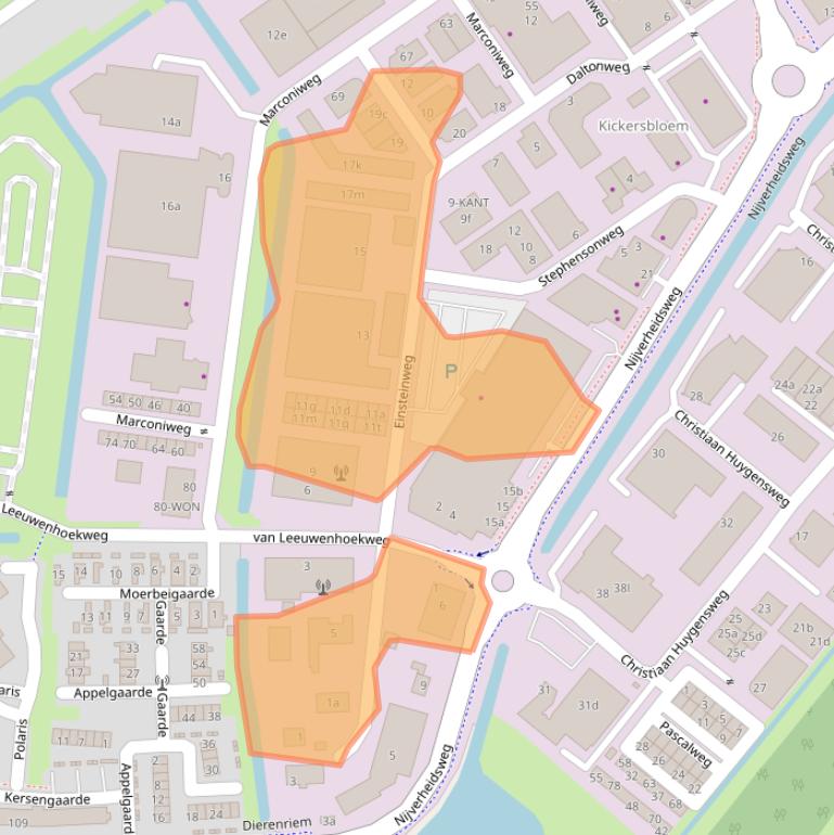 Kaart van postcodegebied 3225LT.
