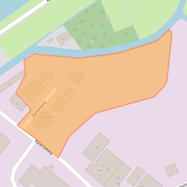 Kaart van postcodegebied 3225LZ.