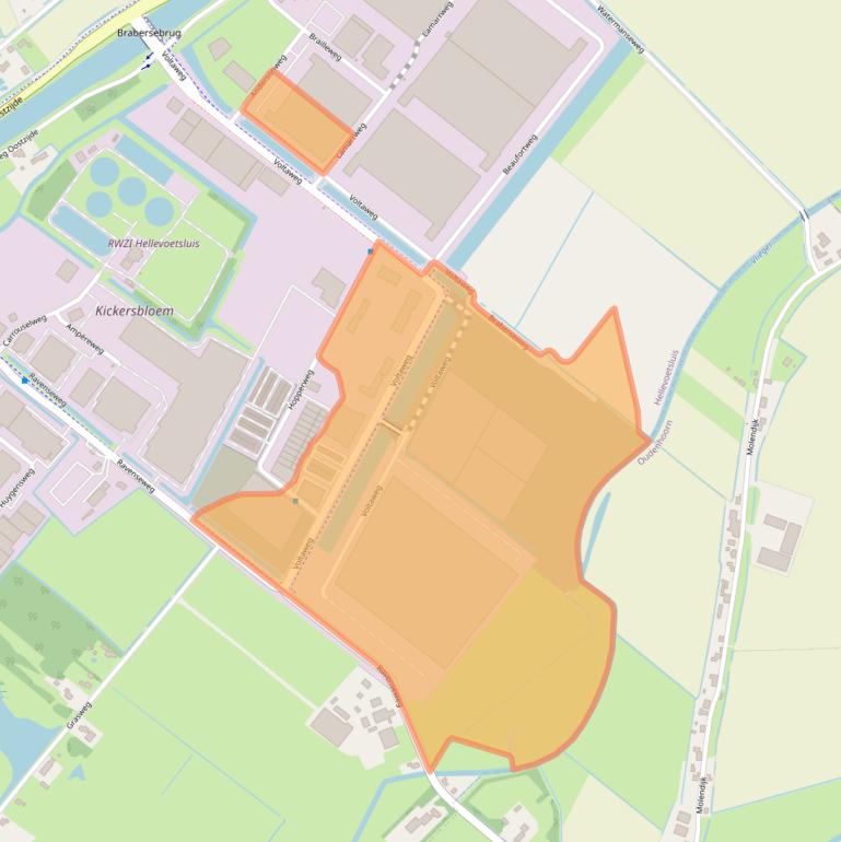 Kaart van postcodegebied 3225MA.