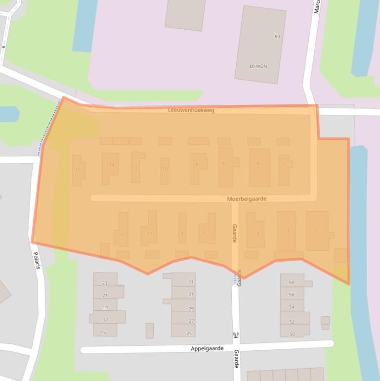 Kaart van postcodegebied 3225MC.