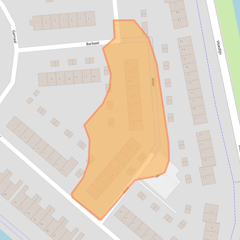 Kaart van postcodegebied 3225PB.