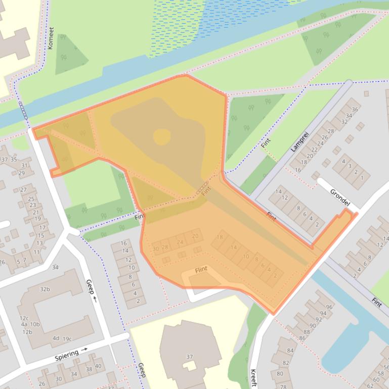 Kaart van postcodegebied 3225PD.