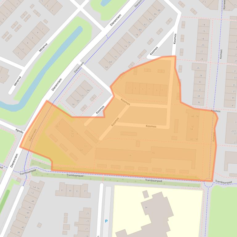Kaart van postcodegebied 3225VC.