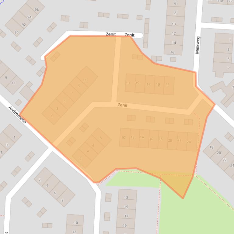 Kaart van postcodegebied 3225VG.