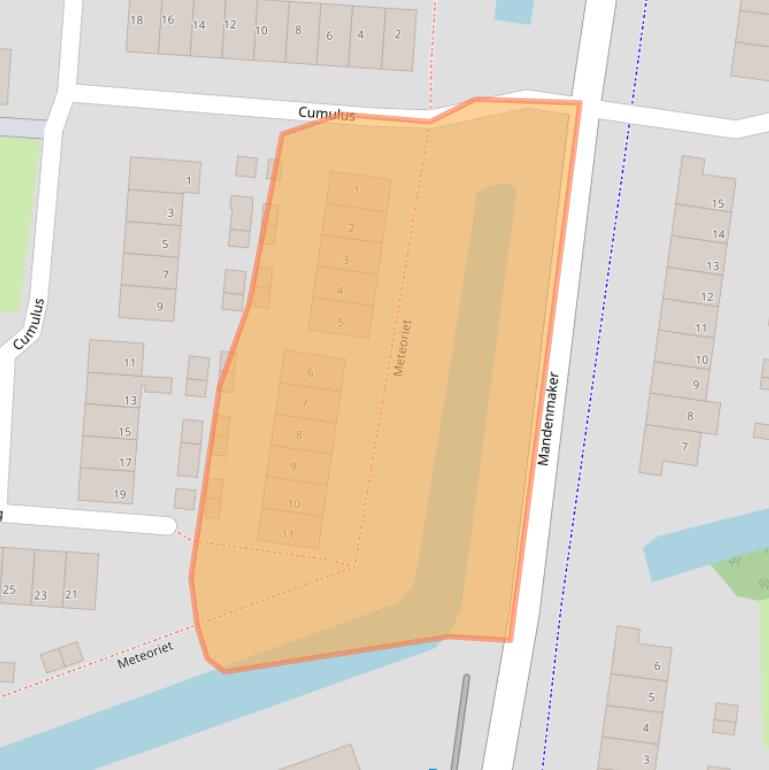 Kaart van postcodegebied 3225VL.