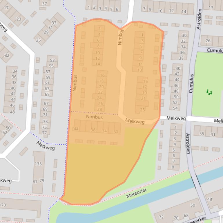 Kaart van postcodegebied 3225VM.