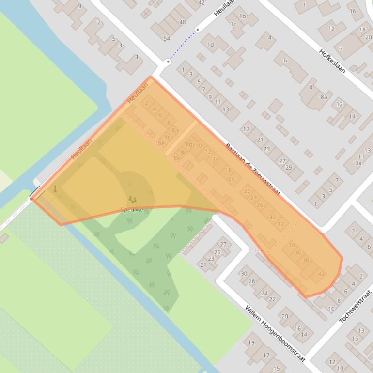 Kaart van postcodegebied 3227AC.