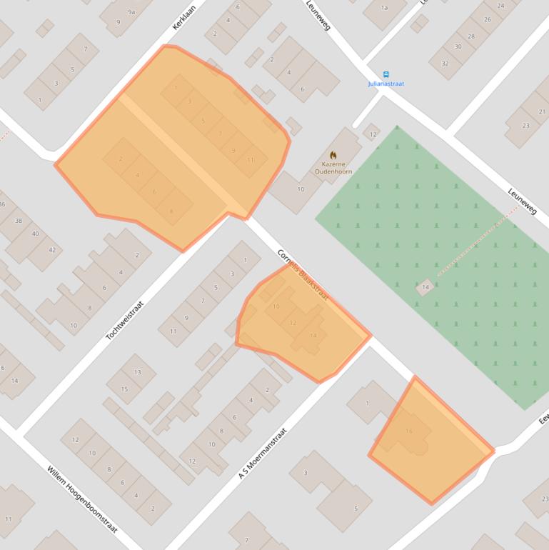 Kaart van postcodegebied 3227AE.