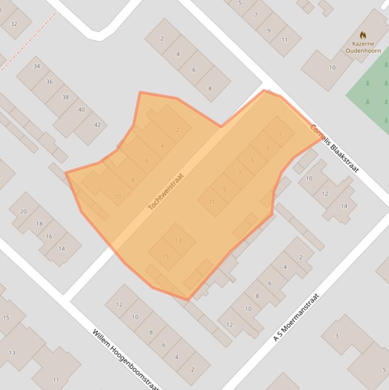 Kaart van postcodegebied 3227AV.