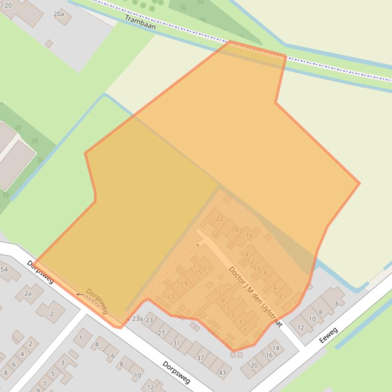 Kaart van postcodegebied 3227AX.