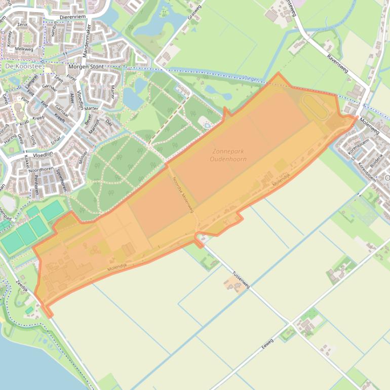 Kaart van postcodegebied 3227CD.