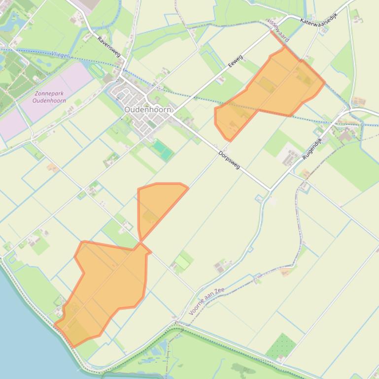 Kaart van postcodegebied 3227CJ.