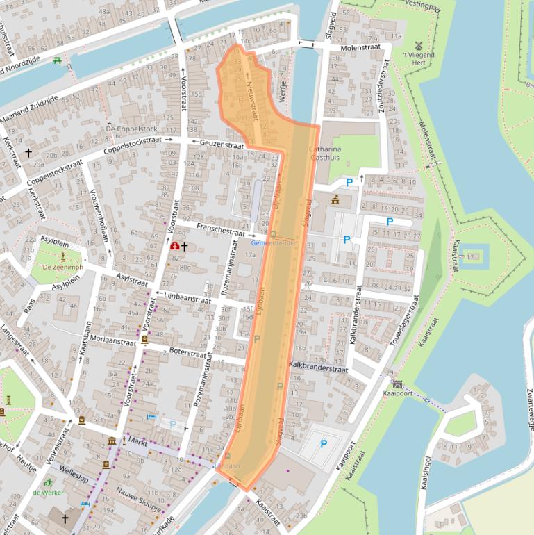 Kaart van postcodegebied 3231AK.