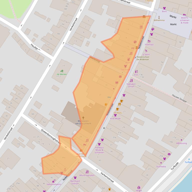 Kaart van postcodegebied 3231BC.