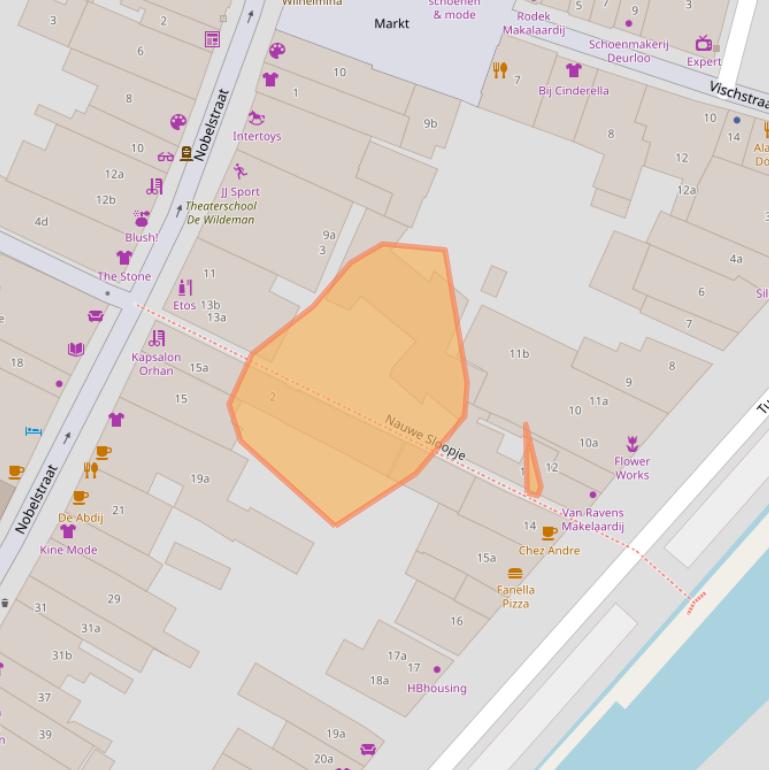 Kaart van postcodegebied 3231BW.