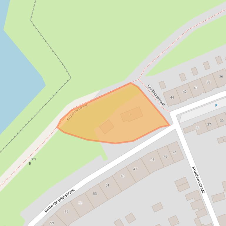 Kaart van postcodegebied 3231CC.