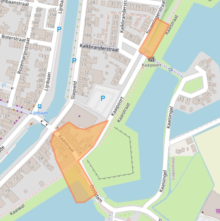 Kaart van postcodegebied 3231KC.