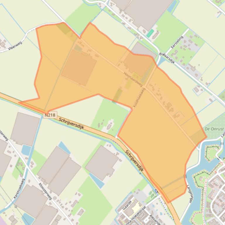 Kaart van postcodegebied 3231LD.