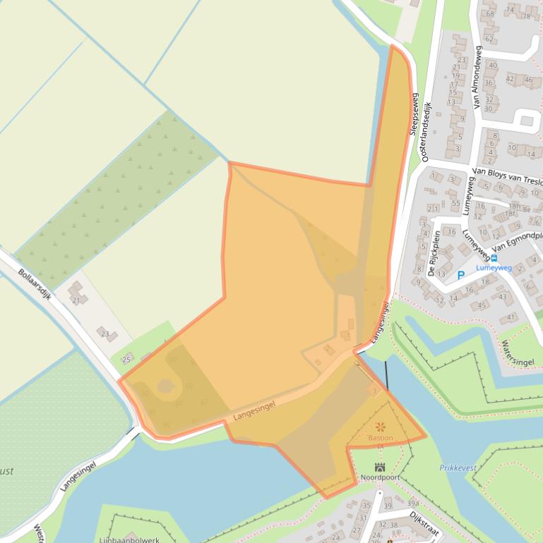 Kaart van postcodegebied 3231LE.