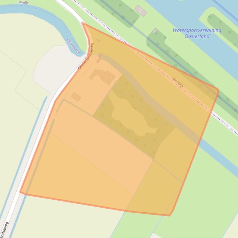 Kaart van postcodegebied 3231LK.