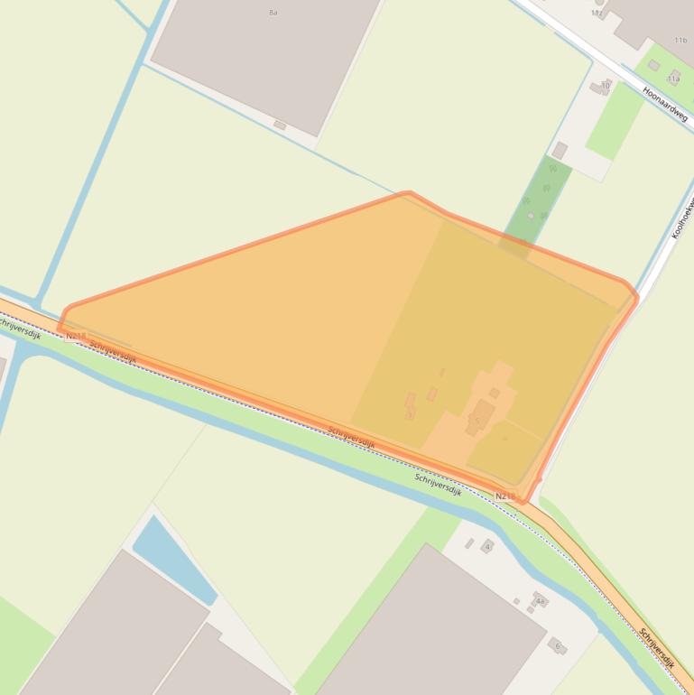 Kaart van postcodegebied 3231LL.