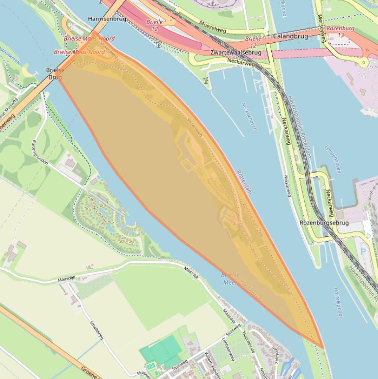 Kaart van postcodegebied 3231NE.