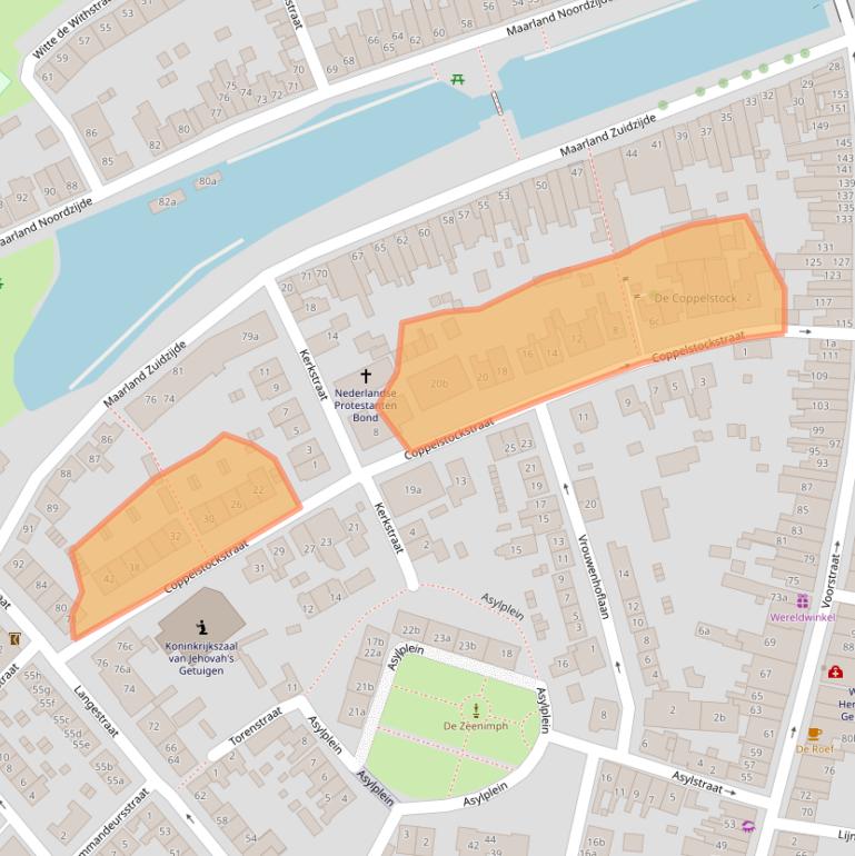 Kaart van postcodegebied 3231VD.