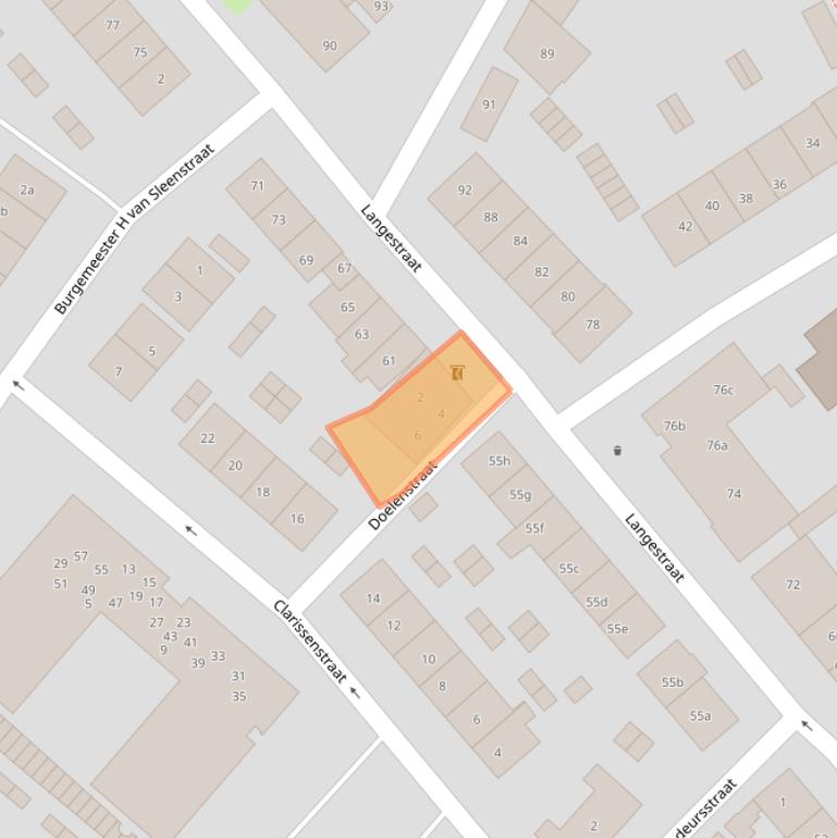 Kaart van postcodegebied 3231VE.