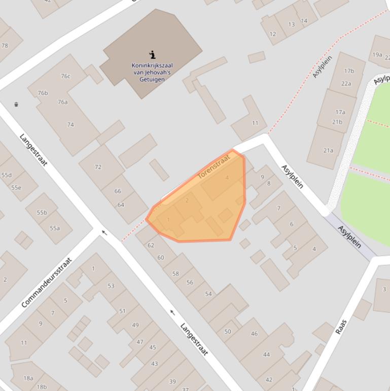 Kaart van postcodegebied 3231VL.