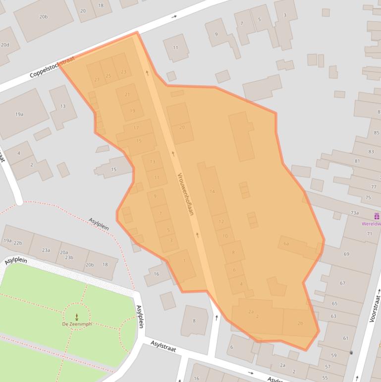 Kaart van postcodegebied 3231VM.