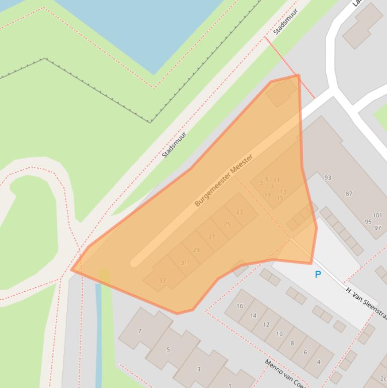 Kaart van postcodegebied 3231VN.