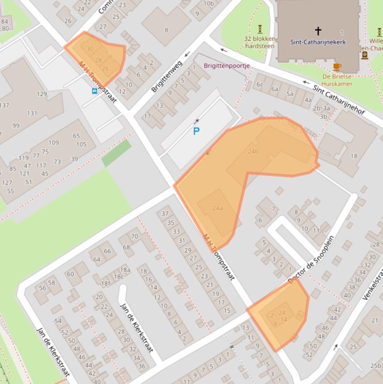 Kaart van postcodegebied 3231XP.