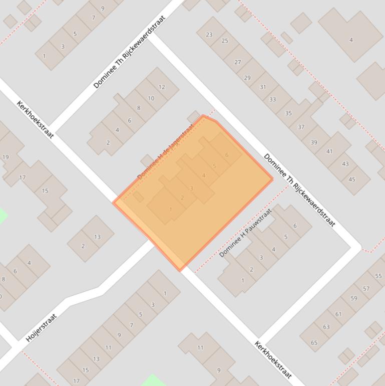 Kaart van postcodegebied 3232AB.