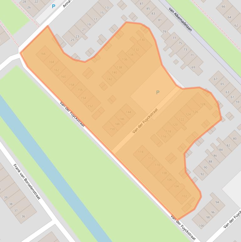 Kaart van postcodegebied 3232AS.