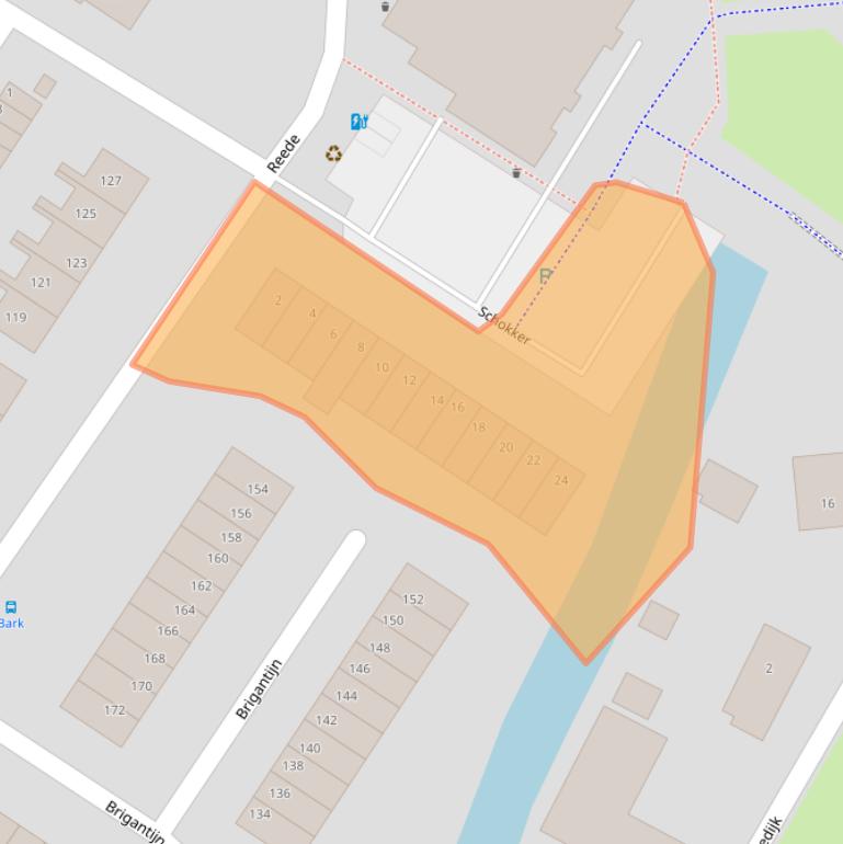 Kaart van postcodegebied 3232CW.