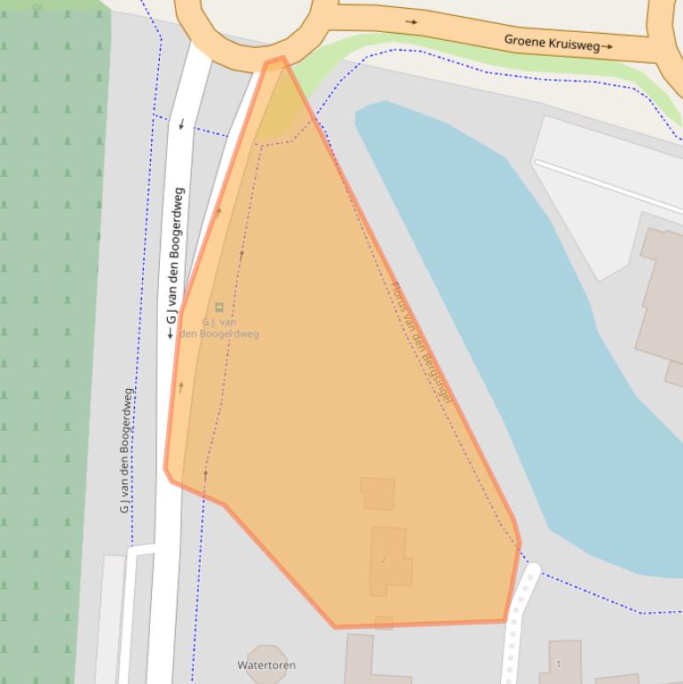 Kaart van postcodegebied 3232EA.