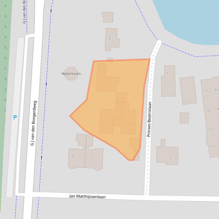 Kaart van postcodegebied 3232EL.