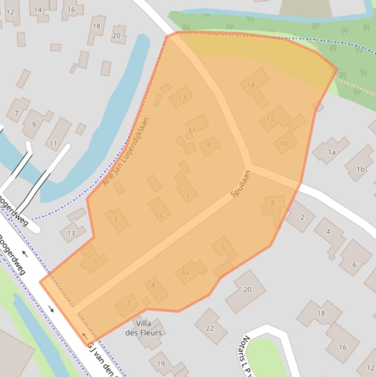 Kaart van postcodegebied 3232EP.