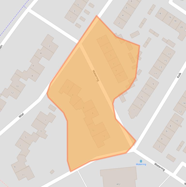 Kaart van postcodegebied 3232ER.