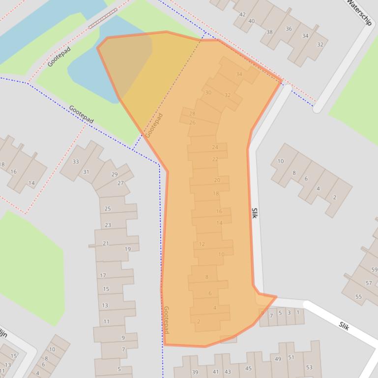 Kaart van postcodegebied 3232GM.