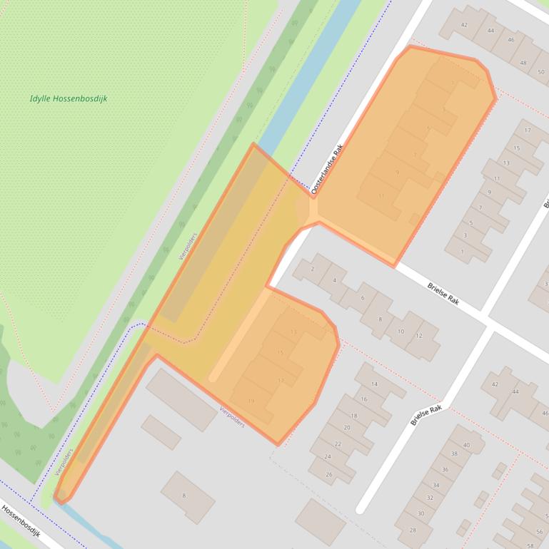 Kaart van postcodegebied 3232HN.