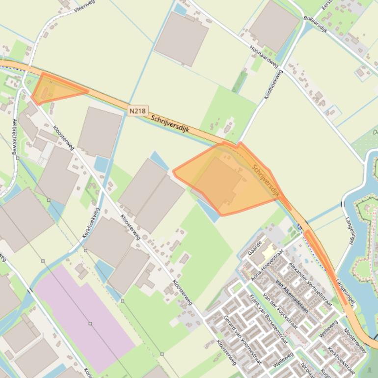 Kaart van postcodegebied 3232LM.