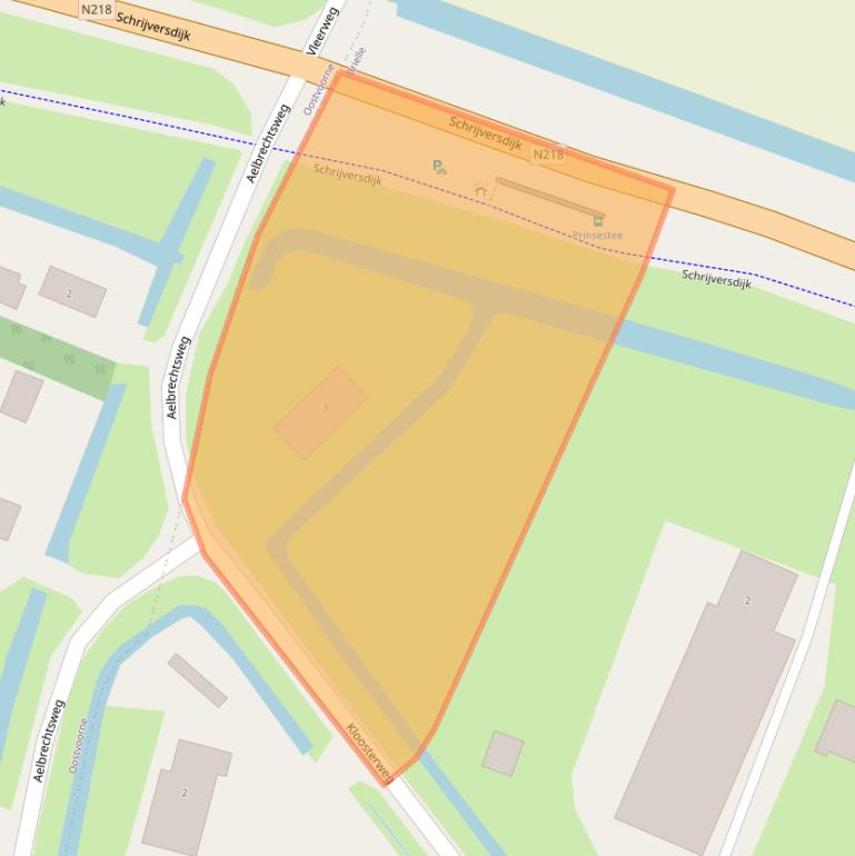 Kaart van postcodegebied 3232LS.