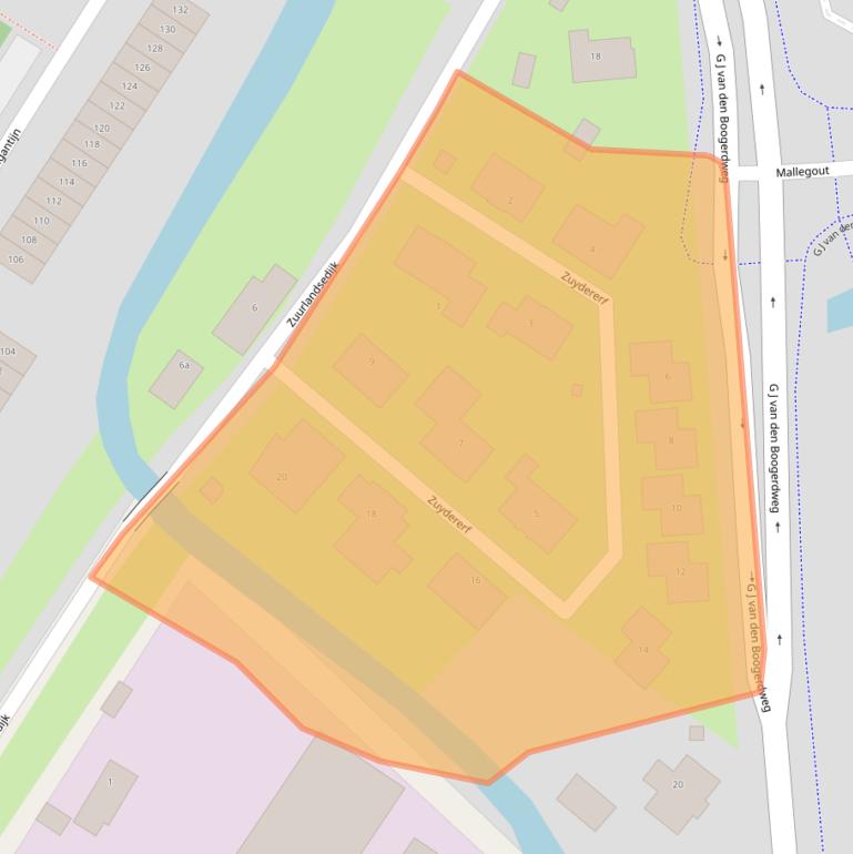 Kaart van postcodegebied 3232LT.