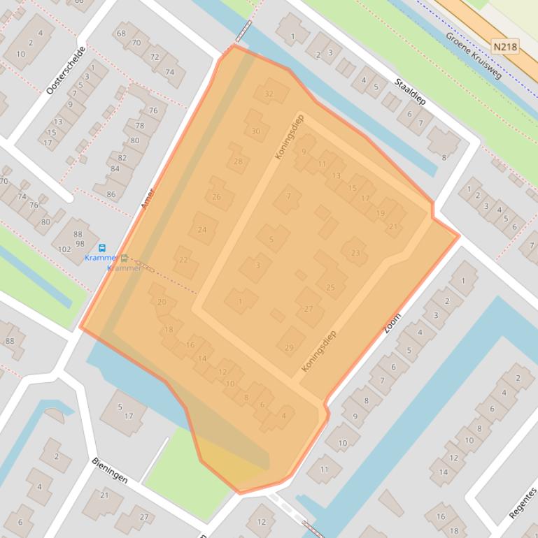 Kaart van postcodegebied 3232PG.