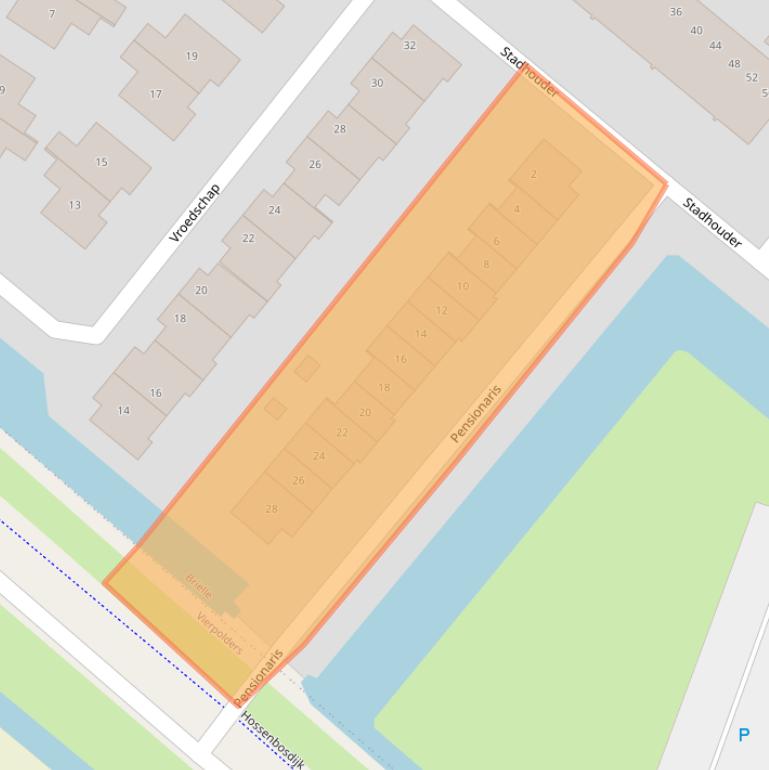 Kaart van postcodegebied 3232PV.