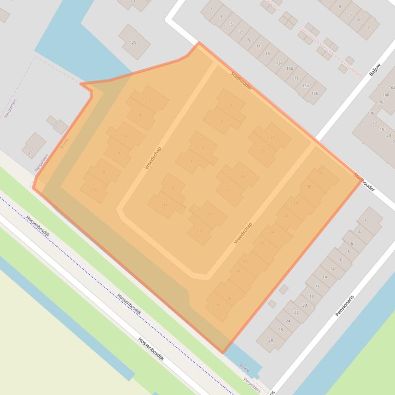 Kaart van postcodegebied 3232PW.