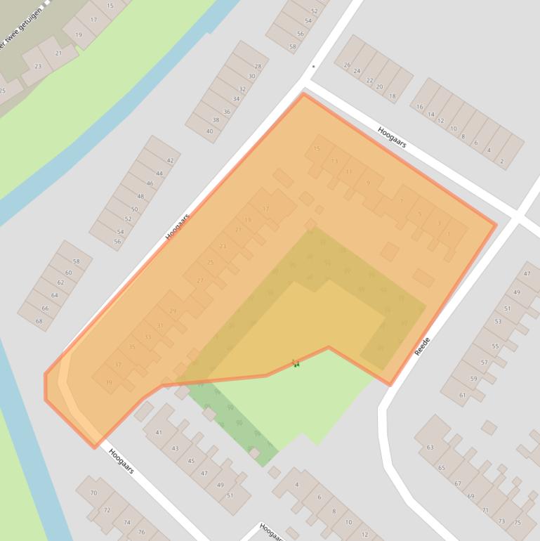 Kaart van postcodegebied 3232TC.