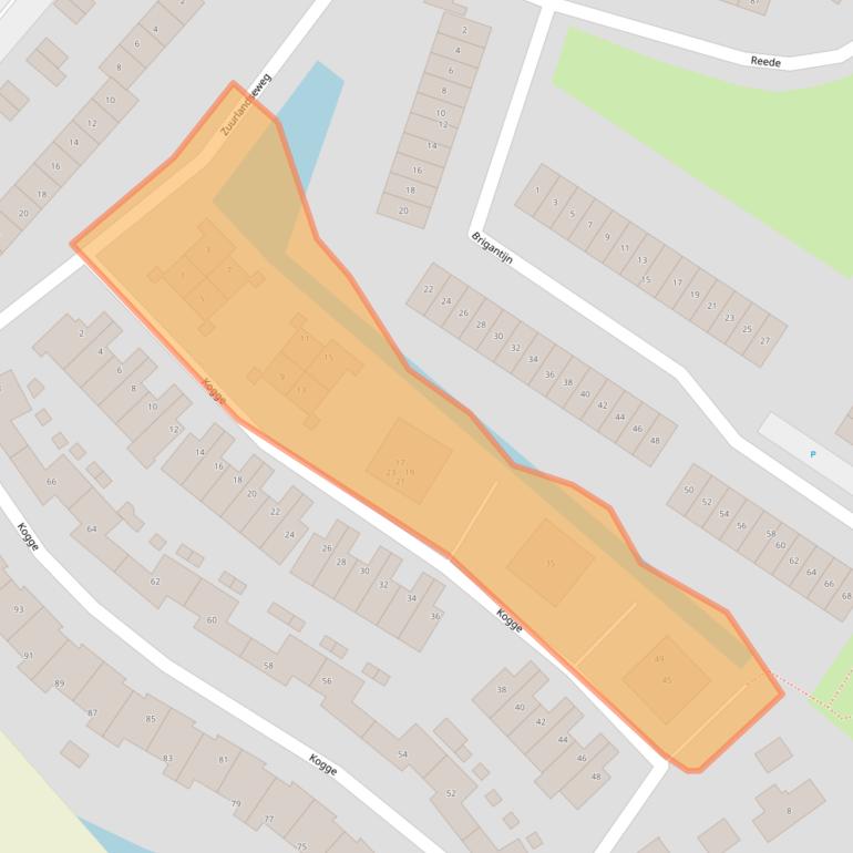 Kaart van postcodegebied 3232TM.